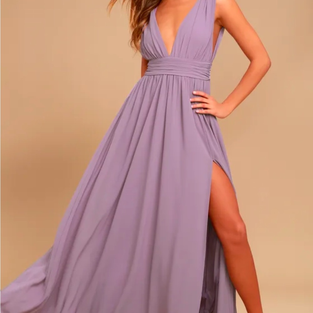 Lulus Dusty Purple/ Lavender Maxi Dress